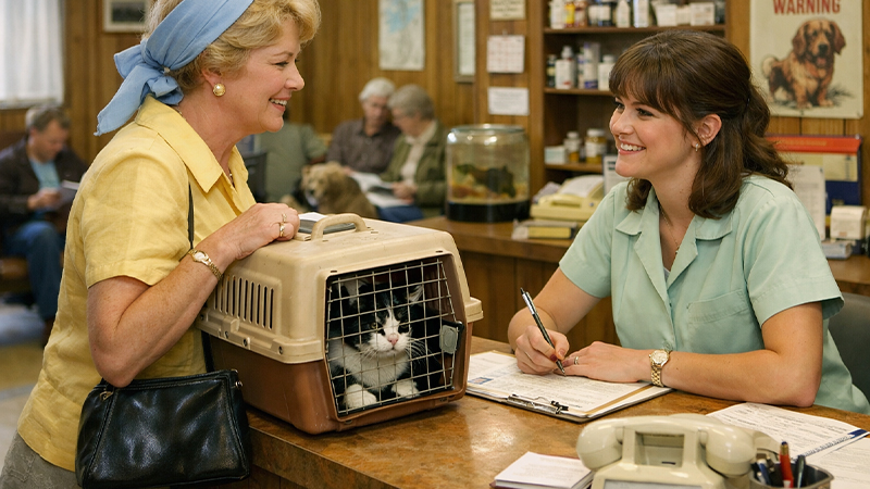 1970年代の動物病院のイメージ画像