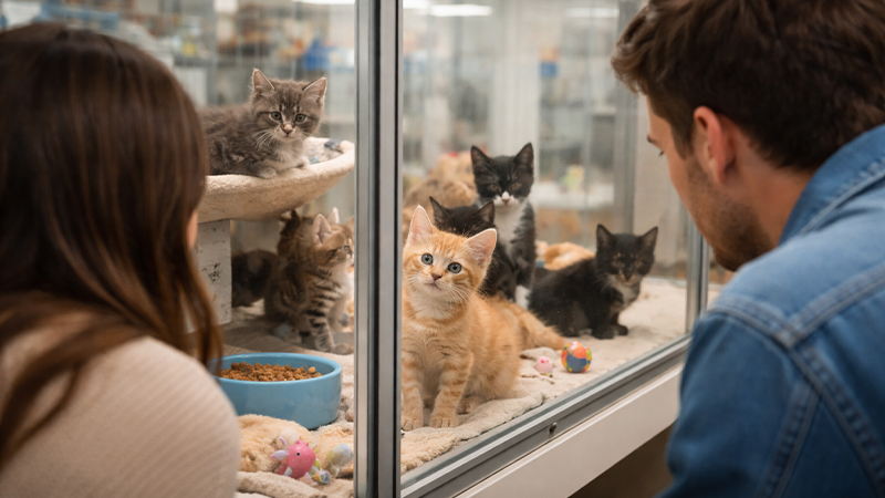 保護猫と里親のイメージ画像