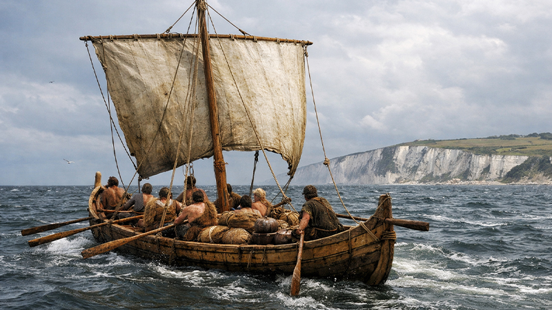 青銅器時代の船のイメージ画像