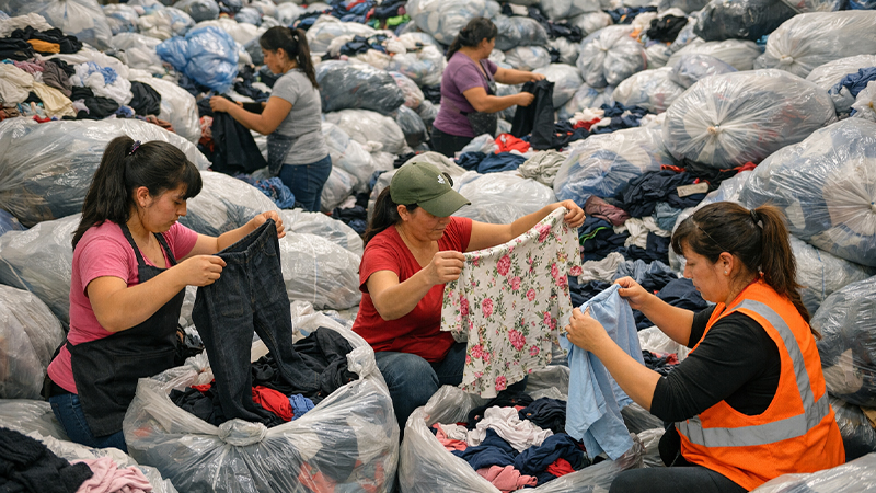 サンティアゴの衣料リサイクルセンターのイメージ画像
