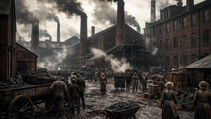 産業革命時のイギリスのイメージ画像