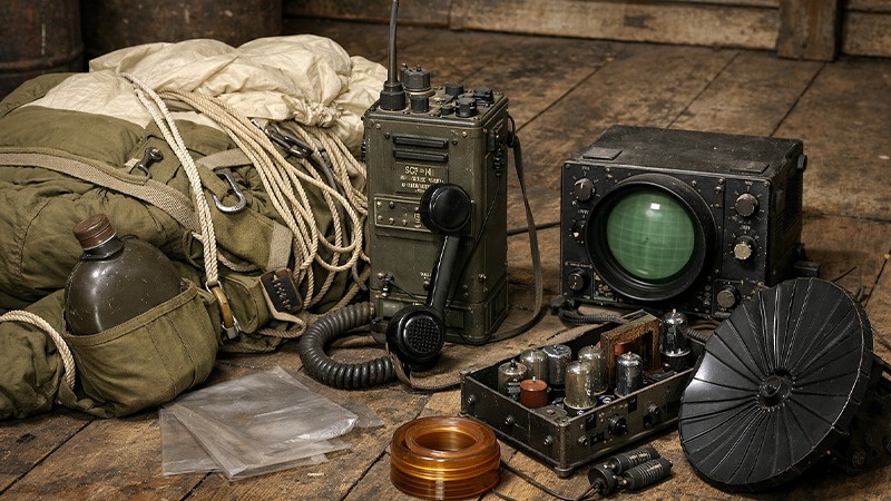 第二次世界大戦時の軍事用品のイメージ画像
