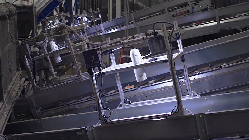 AMP Roboticsのリサイクルマシンのセンサー部分