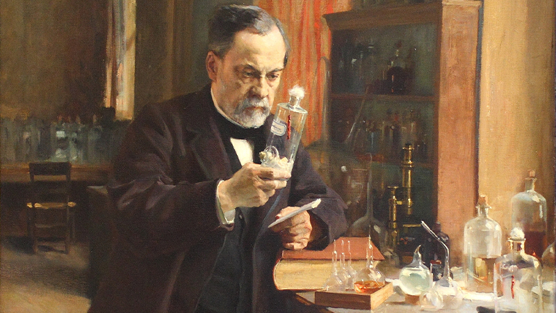 フランスの細菌学者ルイ・パストゥールの肖像画