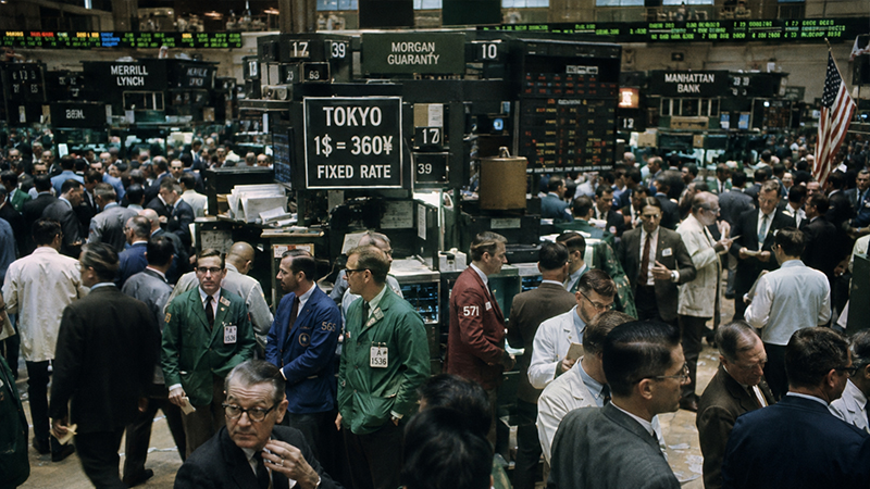 1960年代のアメリカの取引所のイメージ画像