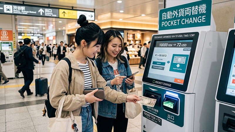 自動外貨両替機のイメージ画像