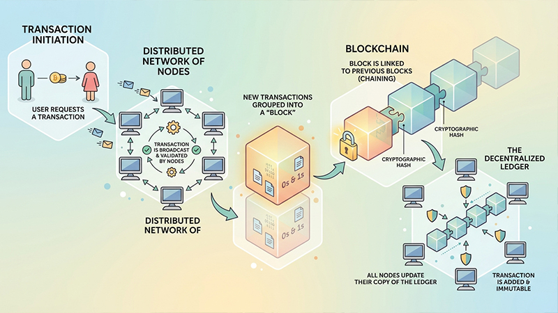 ブロックチェーン技術のイメージ画像